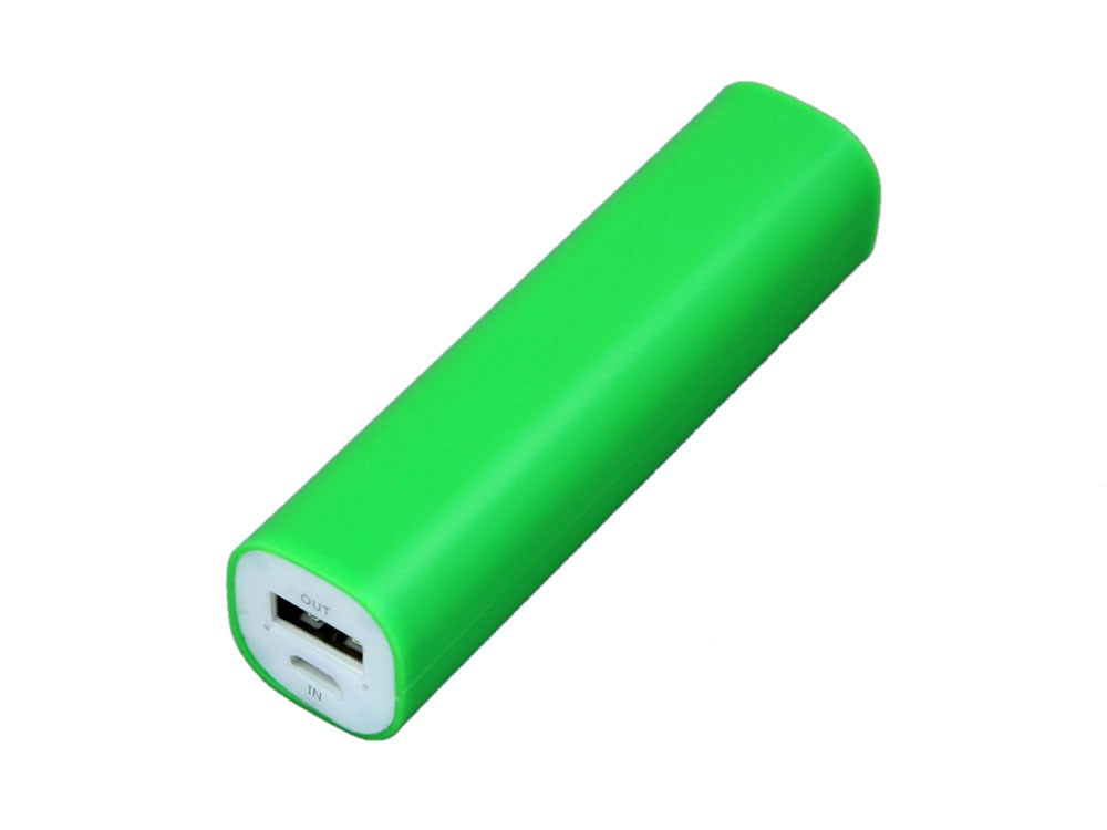 PB030 Универсальное зарядное устройство power bank  прямоугольной формы. 2200MAH. Зеленый-0