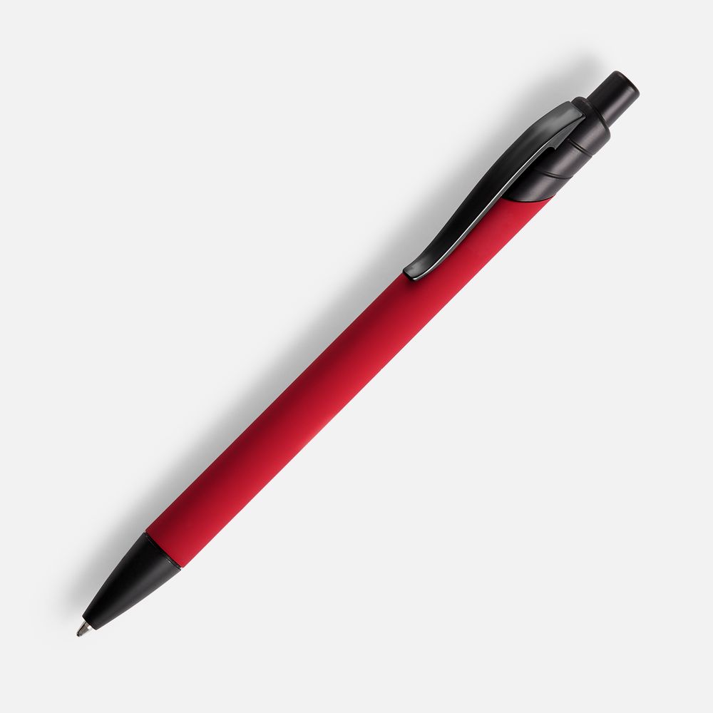 Ручка шариковая Undertone Black Soft Touch, красная-1