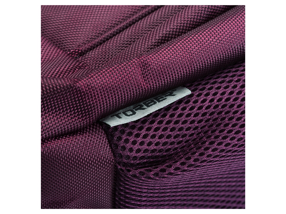 Рюкзак TORBER FORGRAD с отделением для ноутбука 15, пурпурный, полиэстер, 46 х 32 x 13 см-11