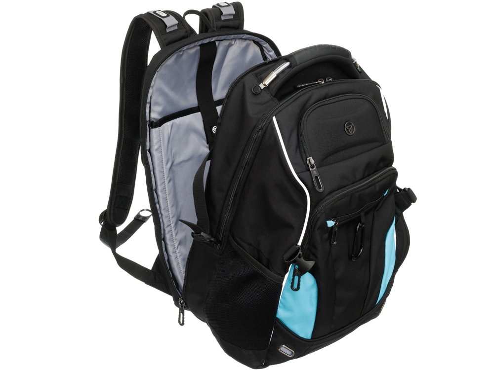 Рюкзак TORBER XPLOR с отделением для ноутбука 15, чёрный, полиэстер 900D, 34x22x46 см, 34л-8
