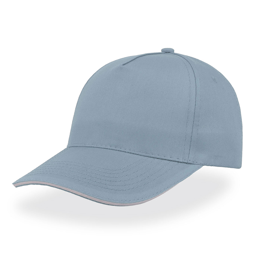 Бейсболка START FIVE SANDWICH, 5 клиньев, застежка на липучке, светло-голубой-0