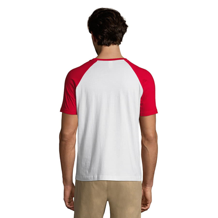 Футболка мужская FUNKY 150, красный, белый-4