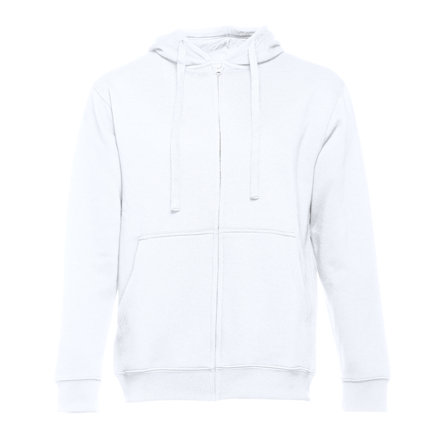 Толстовка мужская с капюшоном на молнии AMSTERDAM 320, белый-0