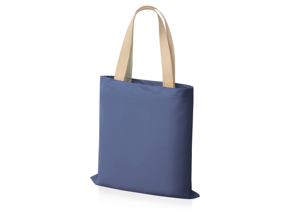 Сумка для шопинга Steady из хлопка с парусиновыми ручками, 260 г/м2, голубой-1