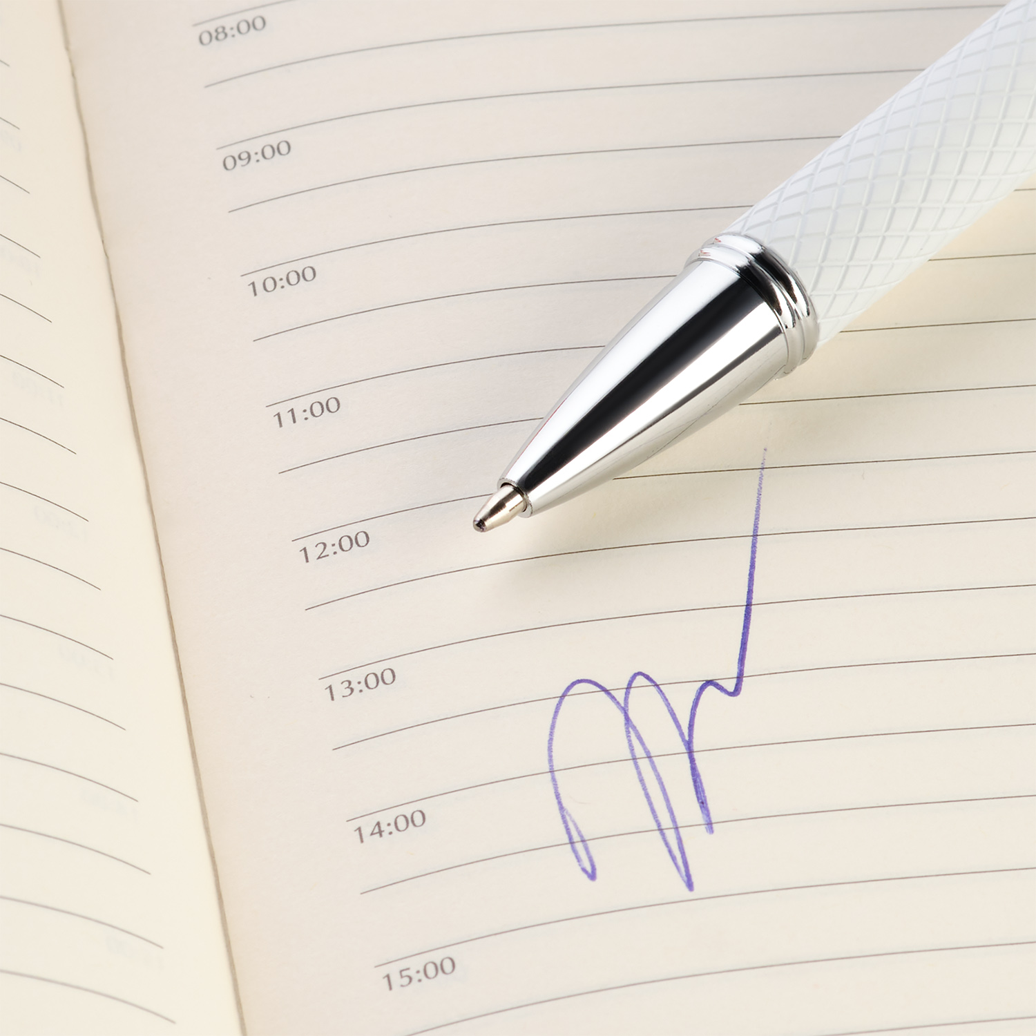 Шариковая ручка Альт (Alt), белая-3