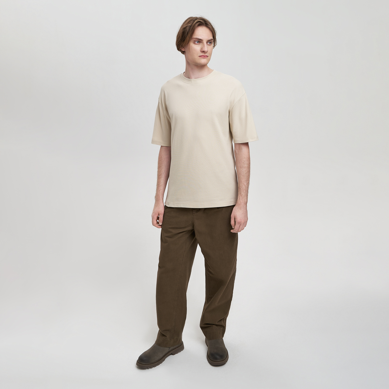 Футболка унисекс премиум Аура (Aura), бежевый-10