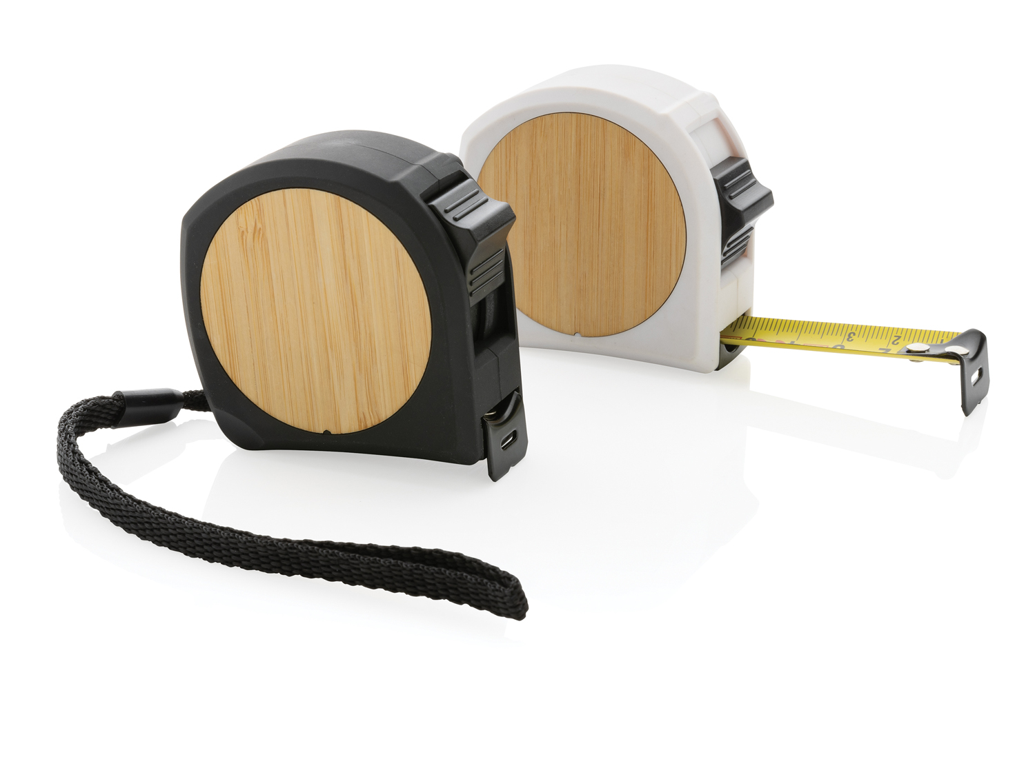 Рулетка Bamboo из переработанного пластика RCS, 5м/19 мм-4