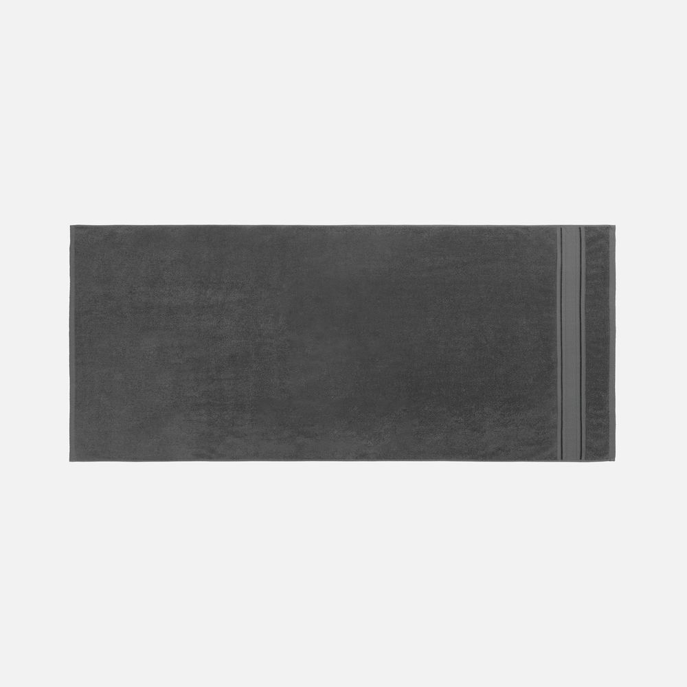 Полотенце махровое Terrychic, среднее, темно-серое-1