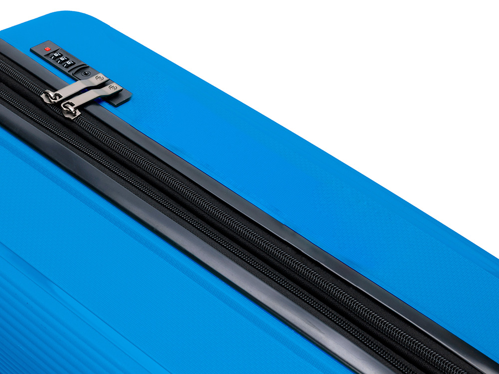 Чемодан TORBER В Отпуск, ярко-синий, полипропилен, 55 х 36 х 21,5 см, 37 л-6