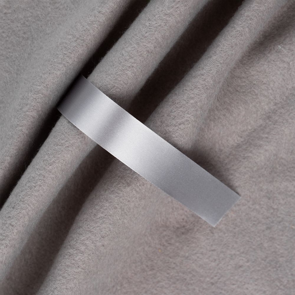 Лента сатиновая Satin 20 S, серая, 50 см-0