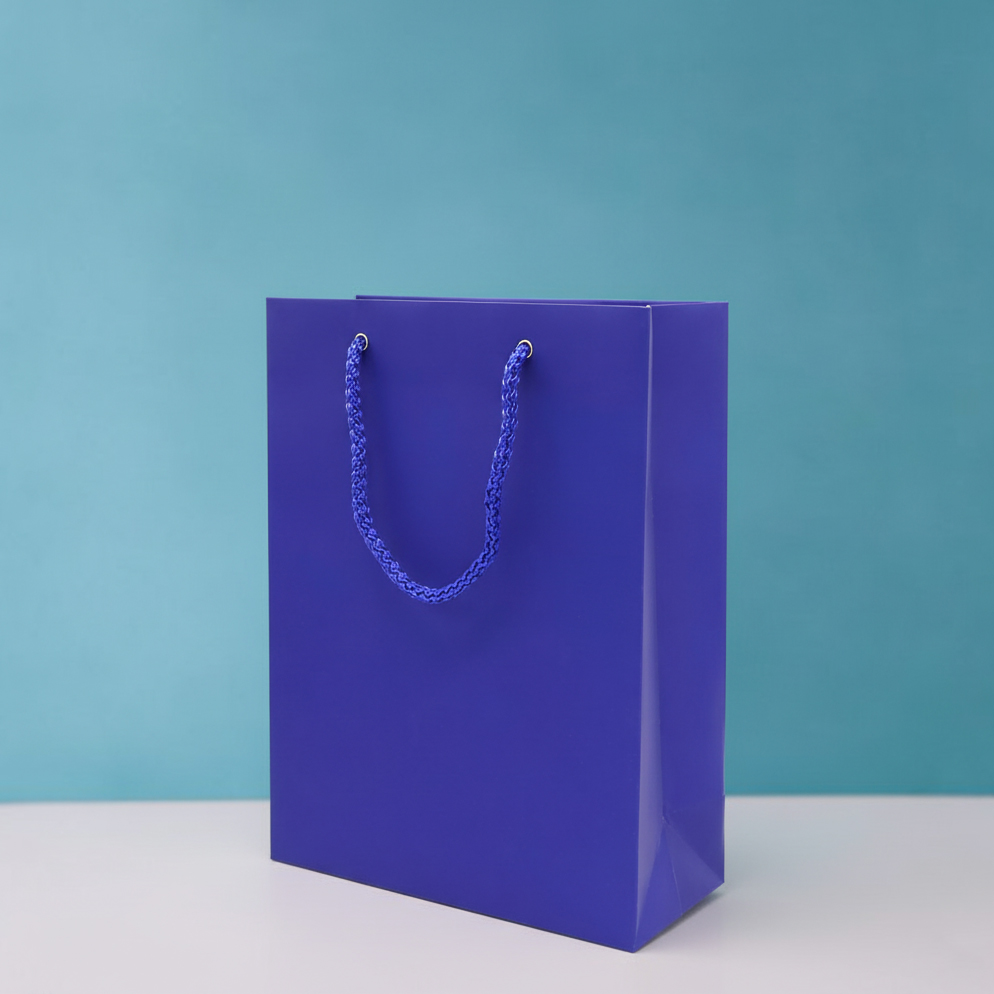 Пакет из бумаги Arrogant, Королевский синий-4
