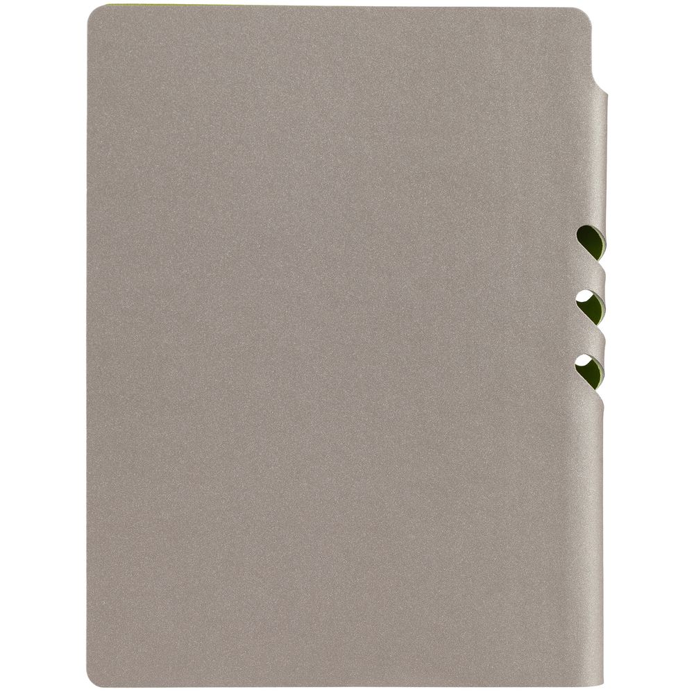 Ежедневник Flexpen, недатированный, серебристо-зеленый-5