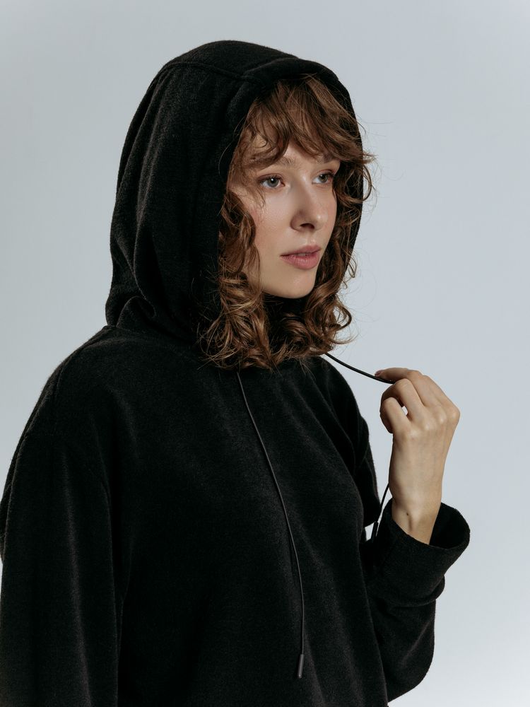 Худи унисекс Prima Vista, черное-7