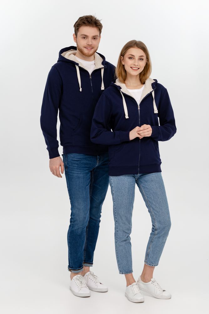 Толстовка на молнии Kulonga Sherpa, темно-синяя-5