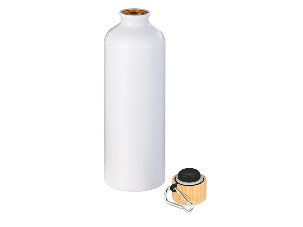 Бутылка Hip M Bamboo с карабином, 770 мл, белый-1