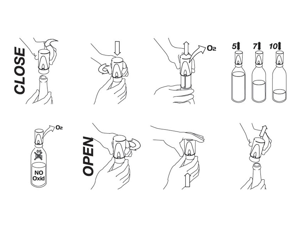 Вакуумная пробка для вина Vacuum, серебристый-5