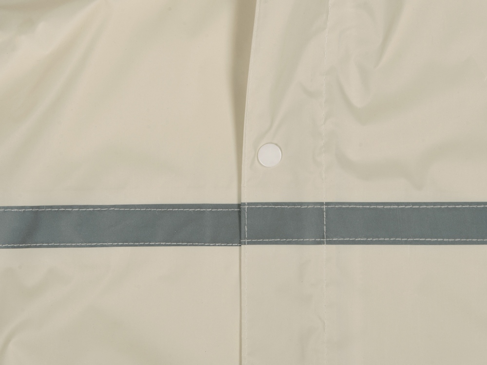 Длинный дождевик Lanai  из полиэстера со светоотражающей тесьмой, молочный-8