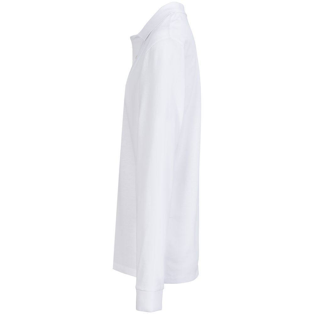 Рубашка поло унисекс с длинным рукавом Pacific LSL, белая-1