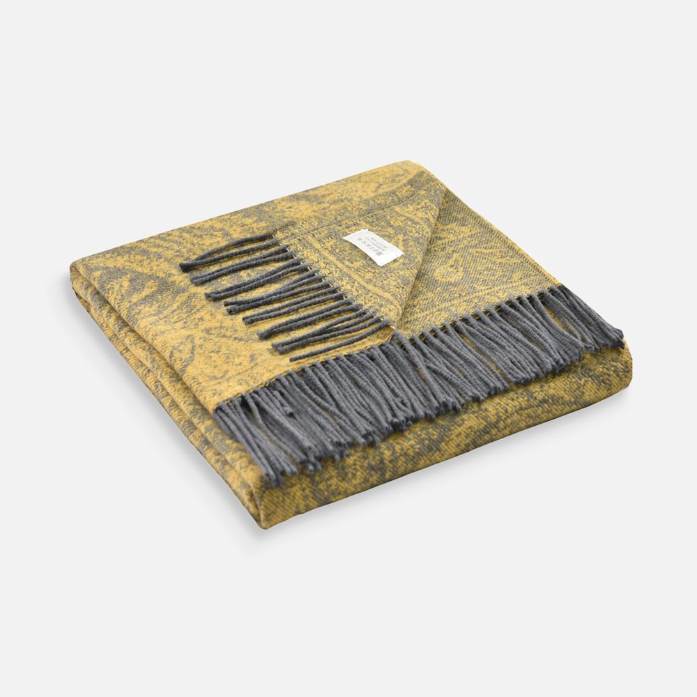 Плед Magnolia, желтый-1