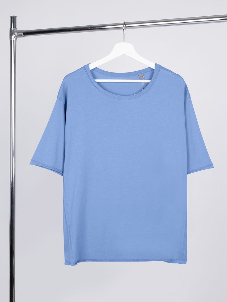 Футболка оверсайз унисекс Vozduh, синяя-2