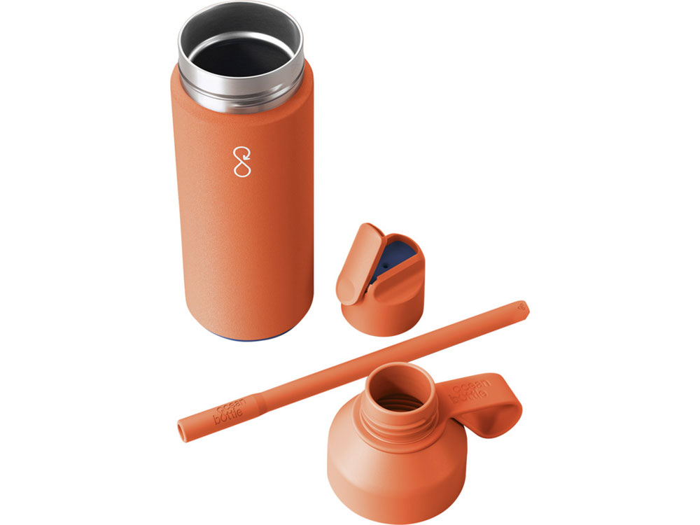 Бутылка-термос для воды Ocean Bottle GO объемом 500 мл - оранжевый-2