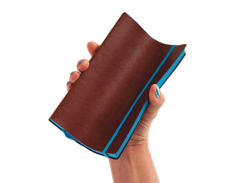 Ежедневник А5 недатированный Megapolis Soft, коричневый-4