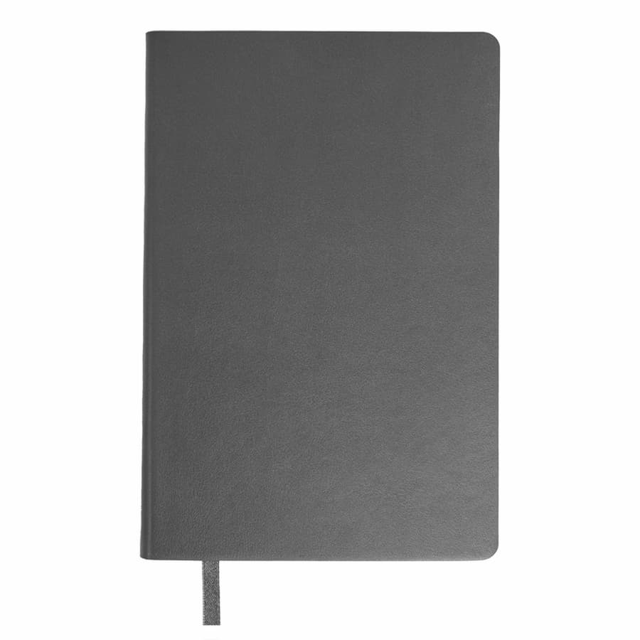 Бизнес-блокнот SMARTI, A5, темно-серый, мягкая обложка, в клетку, темно-серый-1