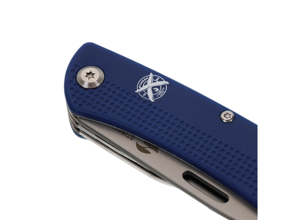 Нож перочинный Stinger, 103 мм, 10 функций, материал рукояти: АБС-пластик (синий)-7