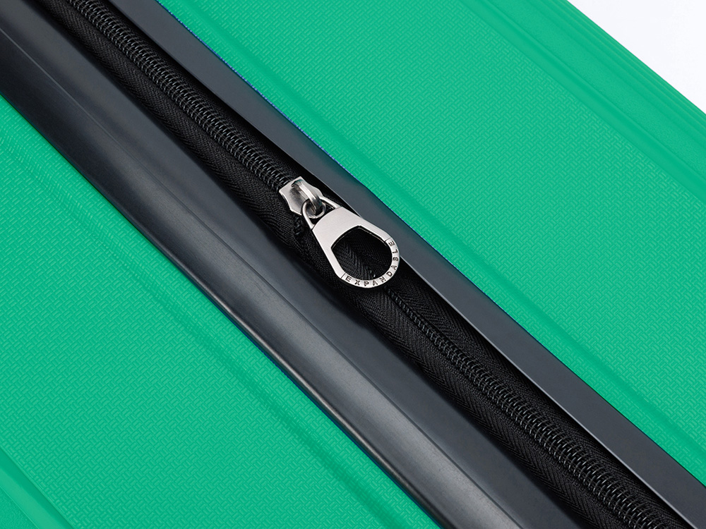 Чемодан TORBER В Отпуск, ярко-бирюзовый, полипропилен, 55 х 36 х 21,5 см, 37 л-5