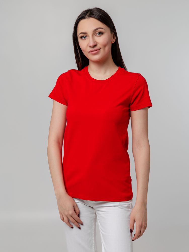 Футболка женская T-bolka Stretch Lady, красная-3
