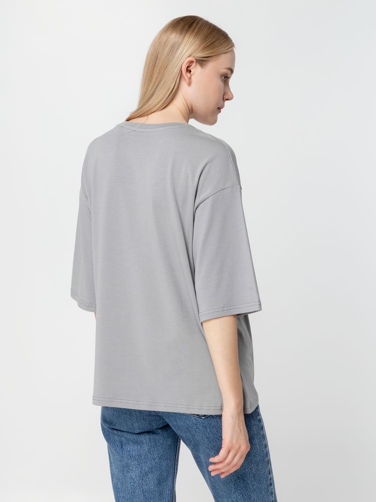Футболка унисекс оверсайз Street Vibes, серая-4