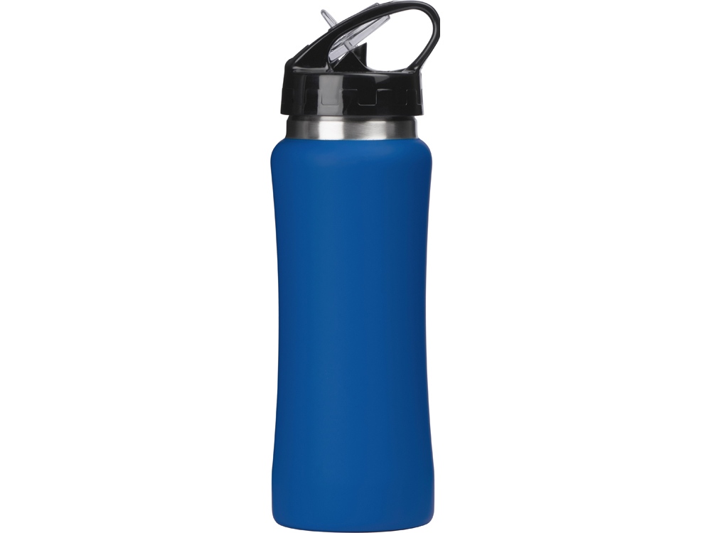 Бутылка для воды Bottle C1, сталь, soft touch, 600 мл, синий-5