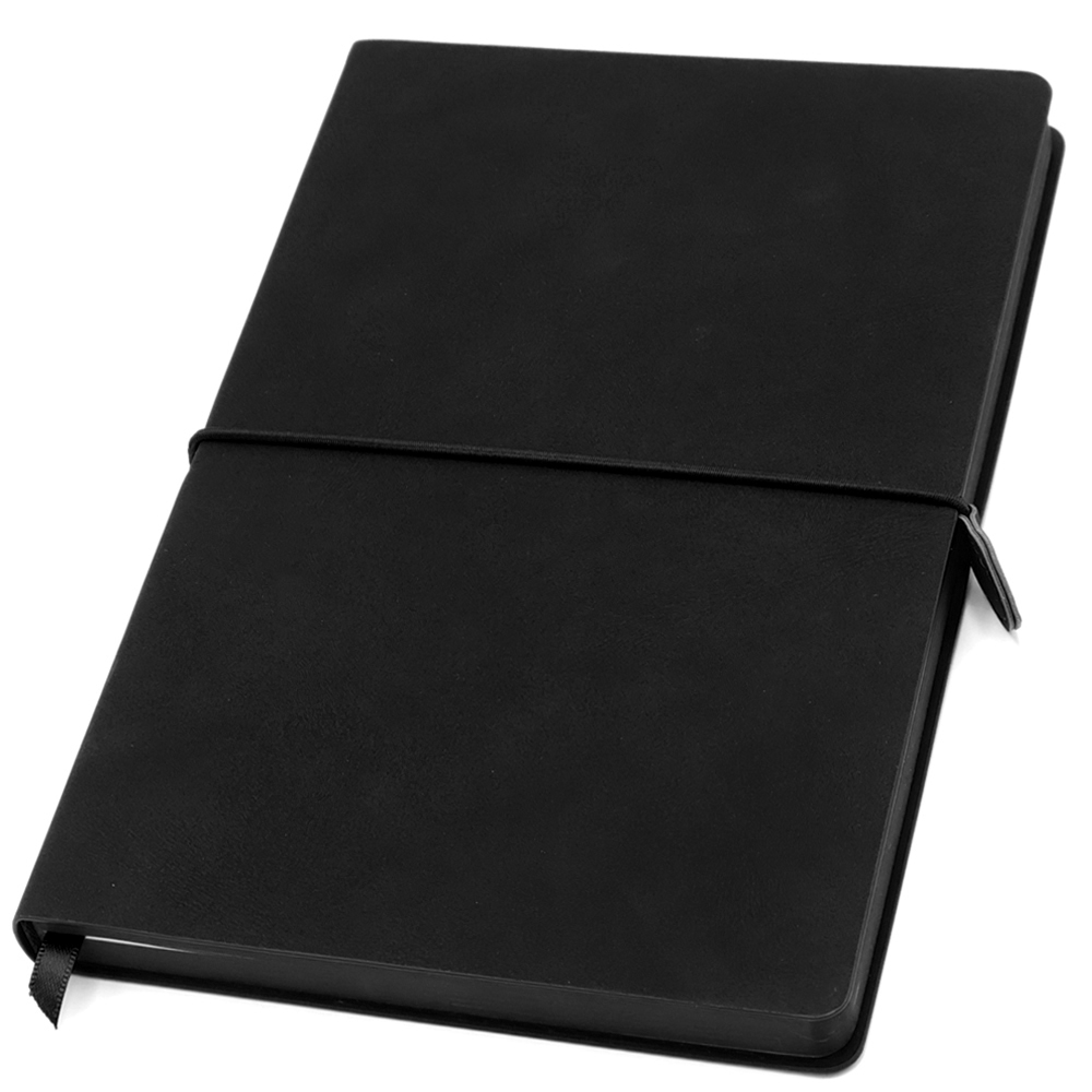 Ежедневник A5 недатированный Massimo в мягком переплёте, Черный-0