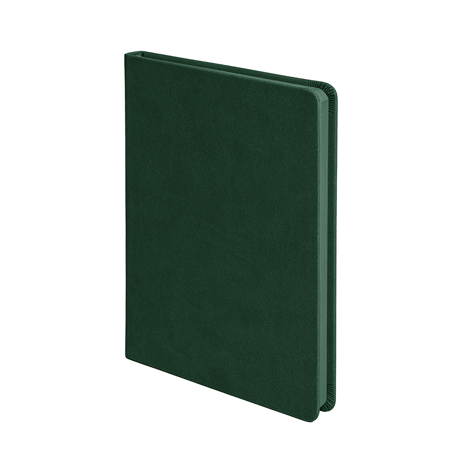 Ежедневник недатированный Softie, формат А5, в клетку, темно-зелёный-0