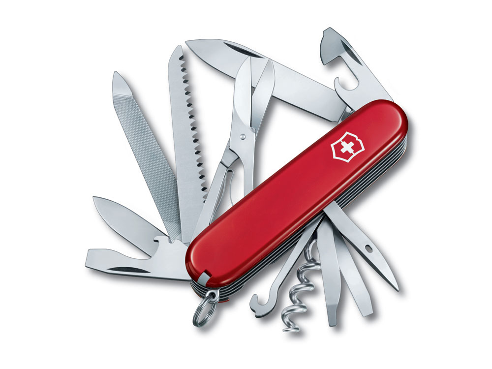 Нож перочинный VICTORINOX Ranger, 91 мм, 21 функция, красный-0
