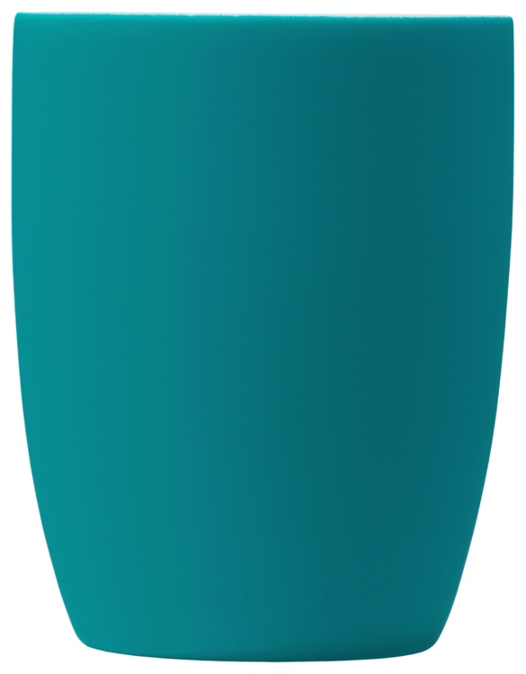 Кружка с покрытием soft-touch Tulip Gum, бирюзовый 320C-2