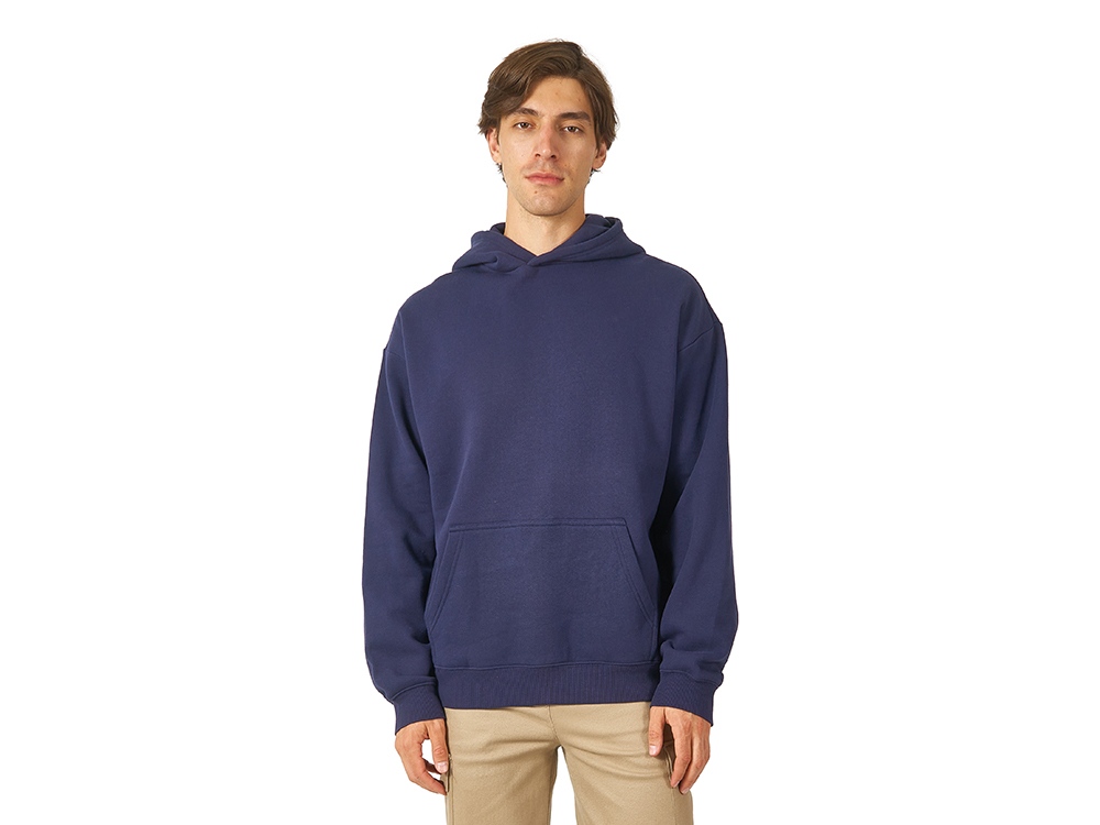 Толстовка с капюшоном оверсайз Berlin унисекс, темно-синий-1