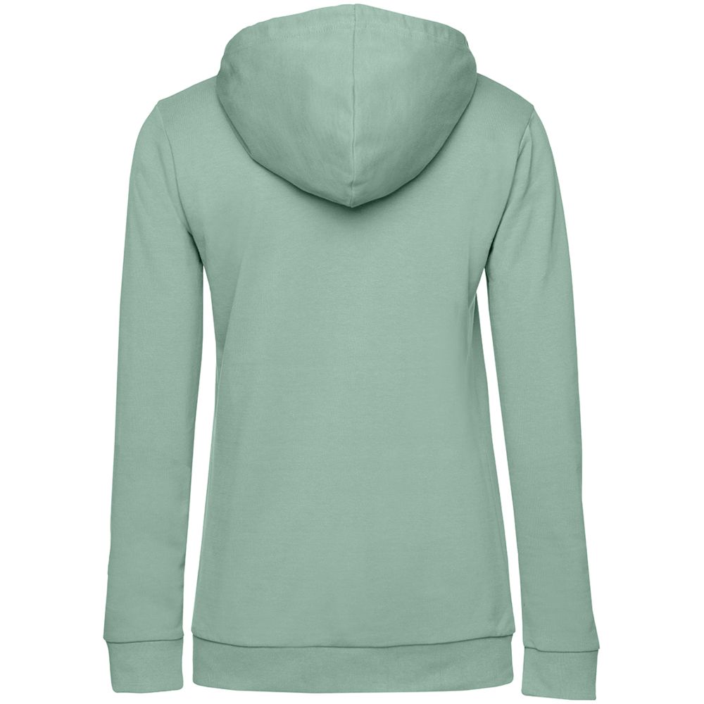 Толстовка с капюшоном женская Hoodie, серо-зеленая-2
