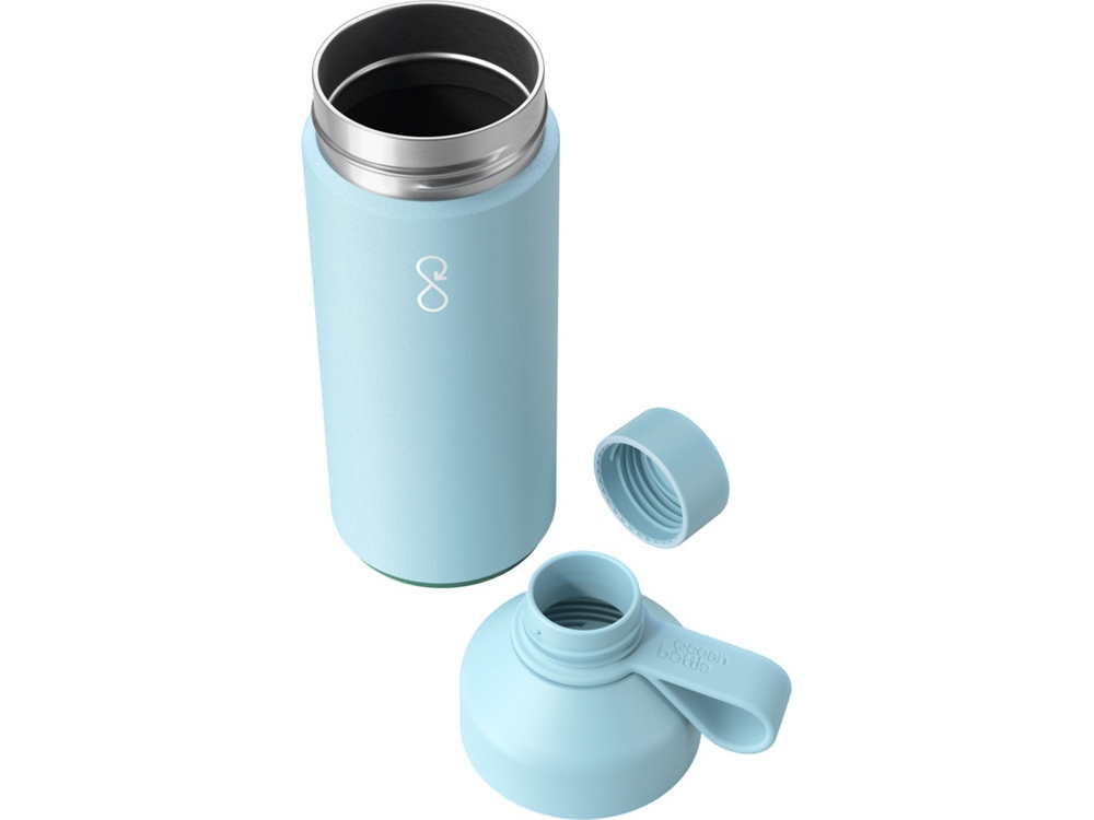 Бутылка для воды Big Ocean Bottle объемом 1000 мл с вакуумной изоляцией, небесно-голубой-2