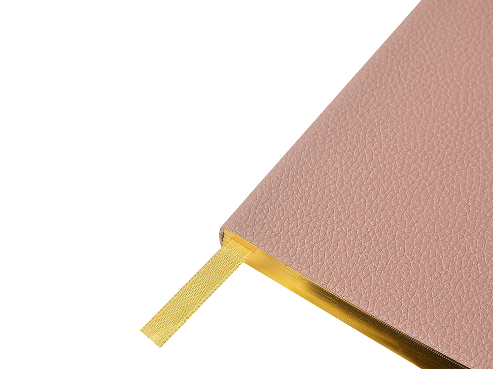 Еженедельник недатированный А6 Morandi. Пыльная роза с нашивкой, пыльно-розовый-3