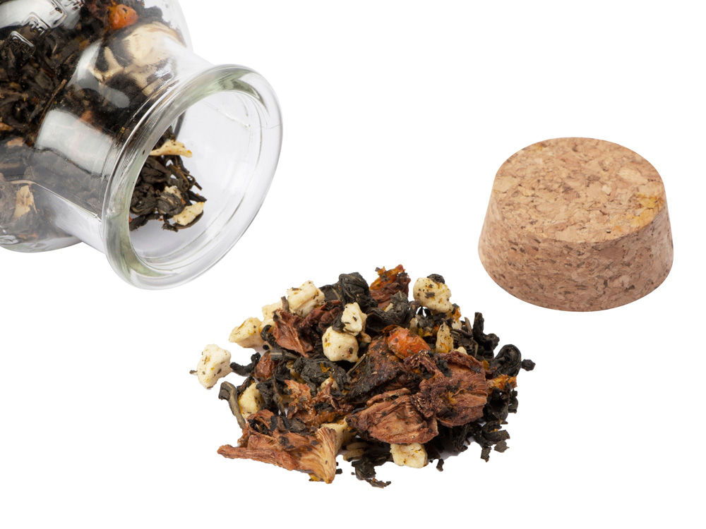 Чай зеленый, с соком ананаса и кусочками яблока/облепихи, 140г-1