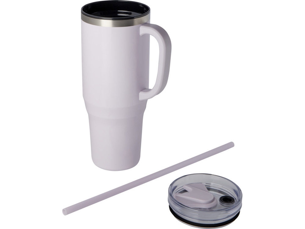 Melbourne кружка 1200 мл, сертифицированная согласно RCS, с соломинкой - Пурпурный-2