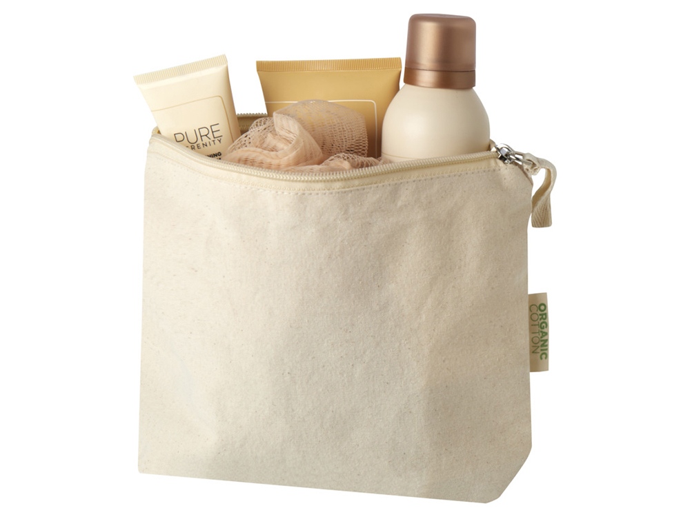 Orissa косметичка из органического материала GOTS 180 г/м², 1л - Натуральный-3