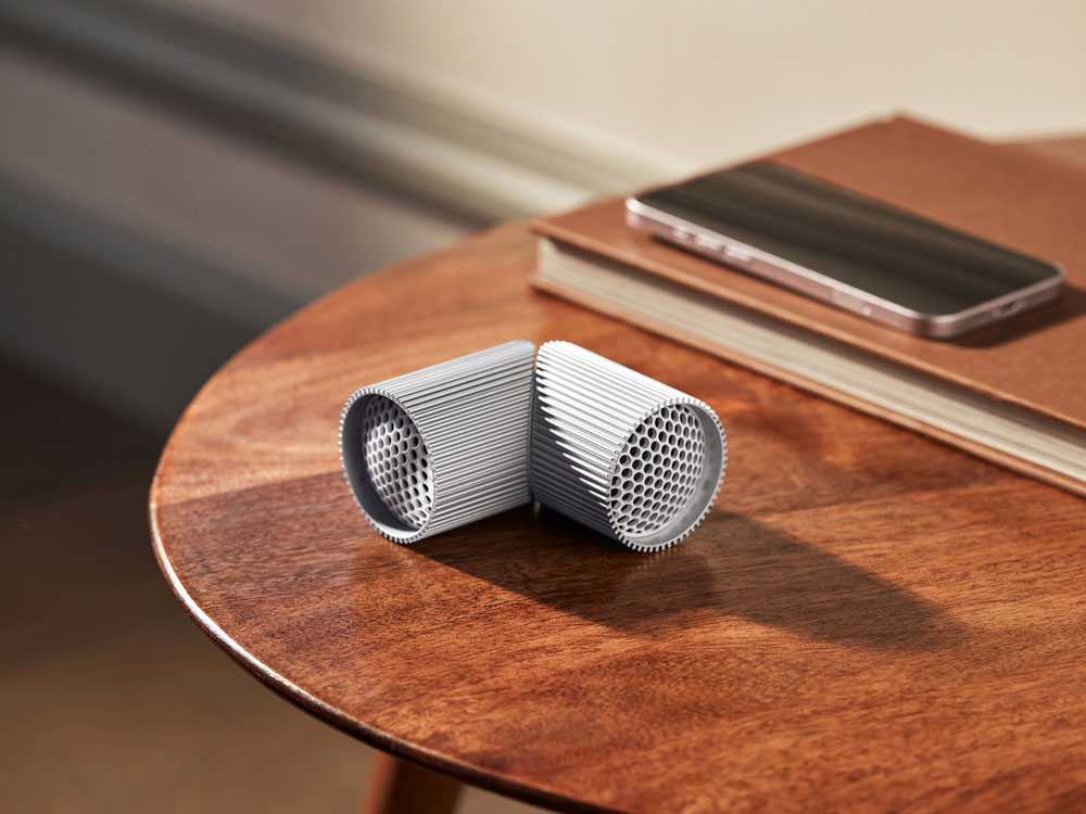 Беспроводная колонка Ray Speaker, серебристый-7