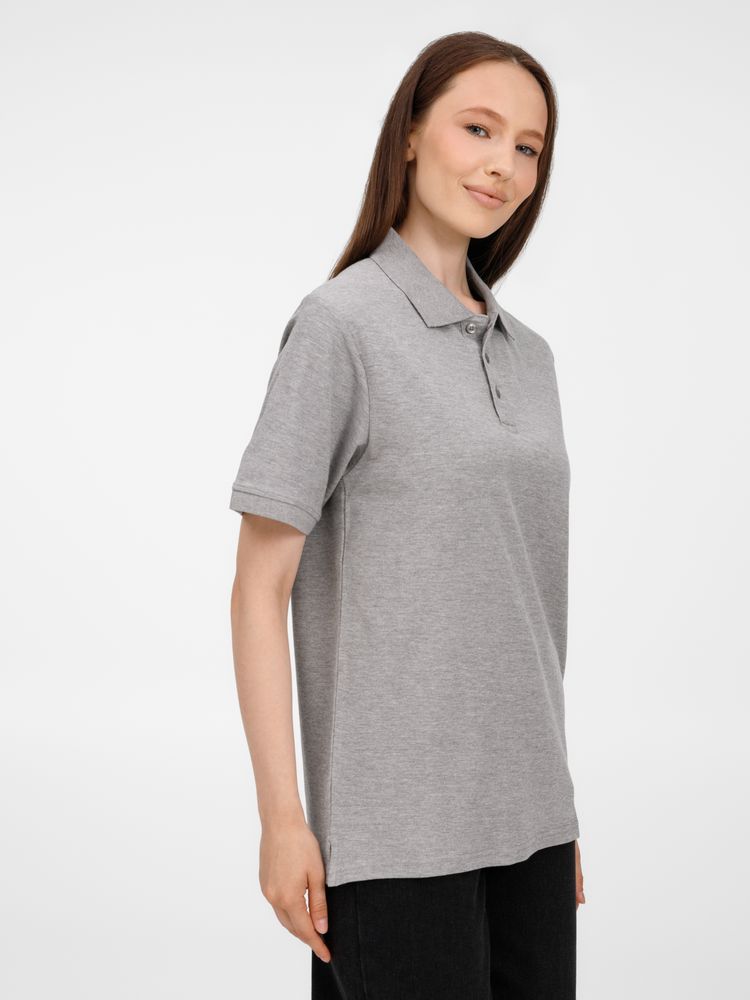 Рубашка поло унисекс Upswing, серый меланж-4