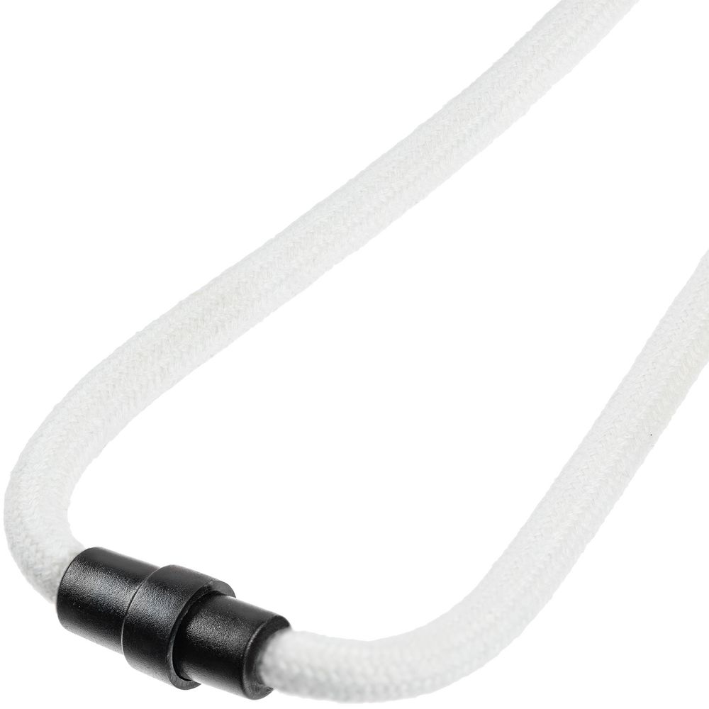 Шнурок для бейджа Tube Wood, белый-4