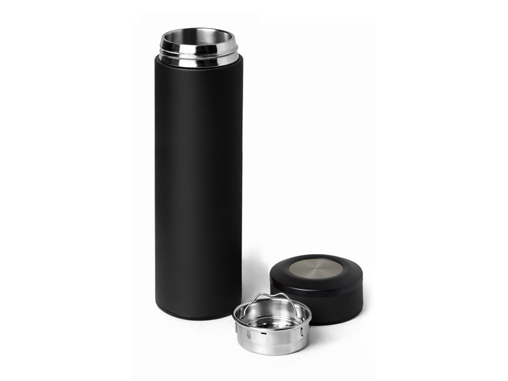 Вакуумный термос Vacuum Flask C1, soft touch, 420мл, черный-1