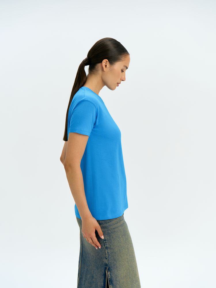 Футболка унисекс Regent 150, ярко-бирюзовая-6