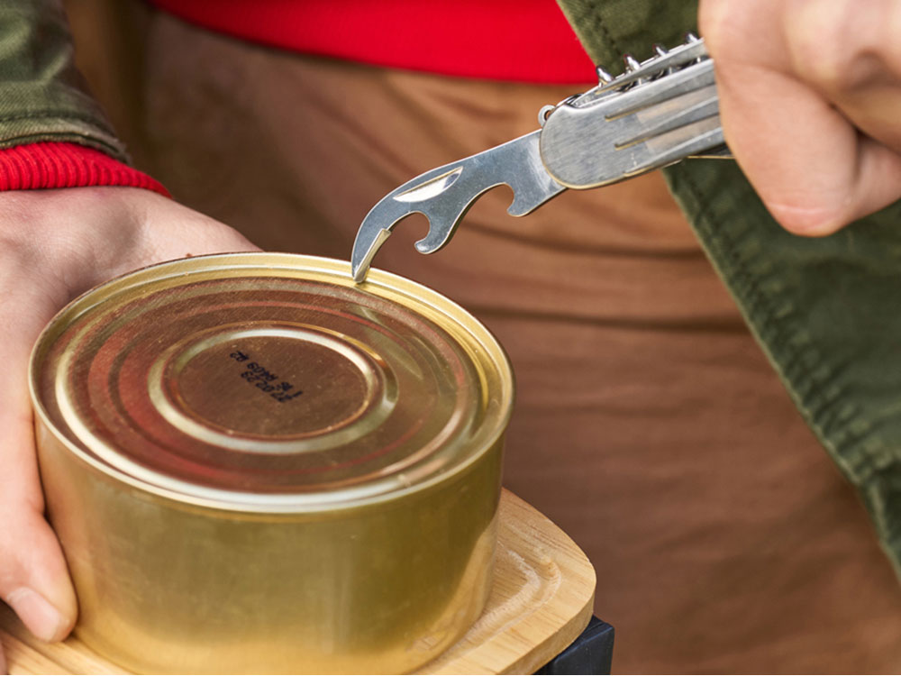 Нож перочинный Stinger, 109 мм, 8 функций, материал рукояти: нержавеющая сталь (серебристый)-9