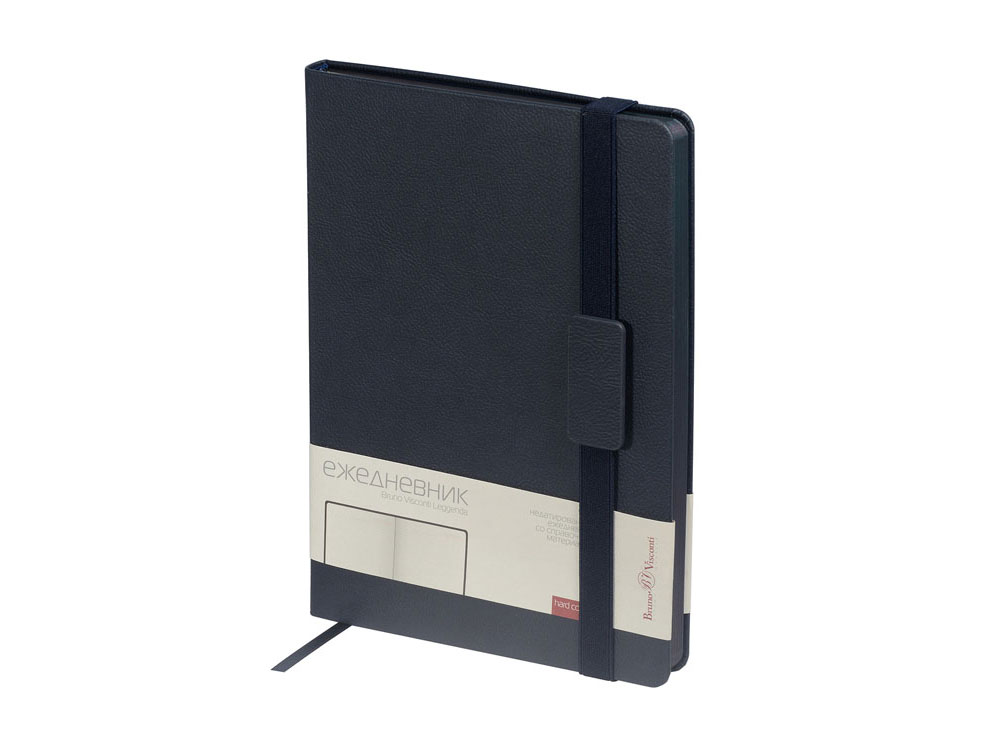 Ежедневник В5 недатированный Leggenda, темно-синий NAVY-0
